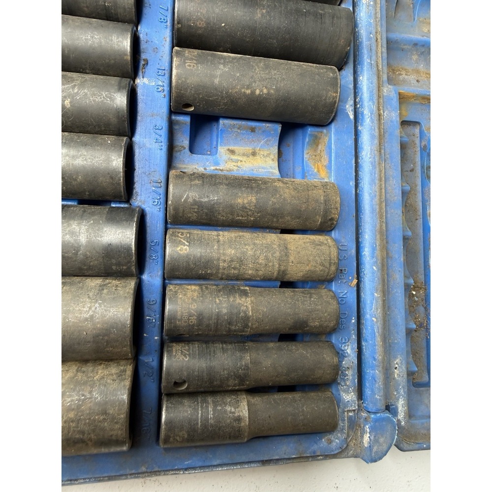 Grey Pneumatic 1512DM 30 Pc 1/2" Drive Deep Impact Socket Set - Picture 3 of 11